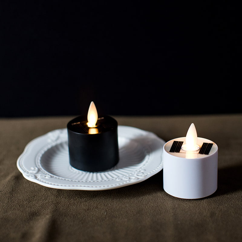 Solar LED Flameless värmeljusljus