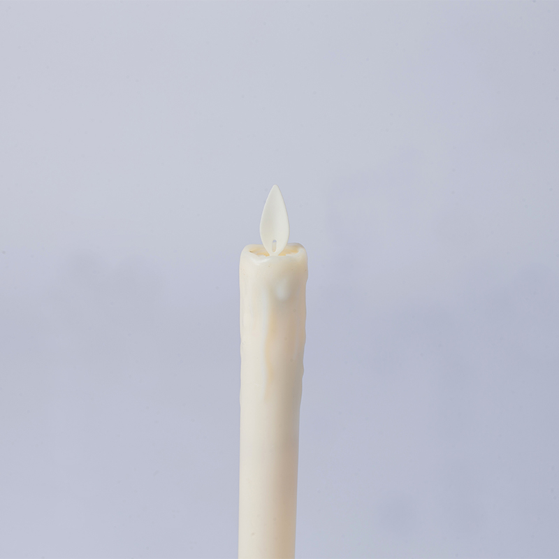 2-pack droppande vax flamlösa koniska ljus